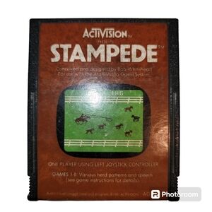 ACTIVISION Stampede Atari 2600 Video Game Computer System 1981 CARTRIDGE ONLY